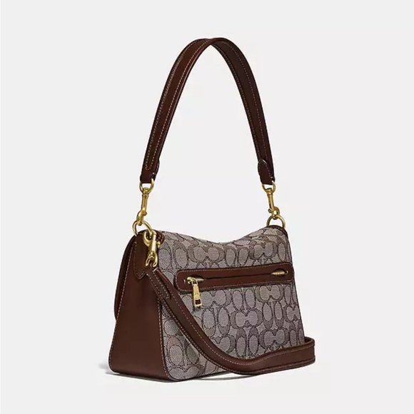 Coach Soft Tabby Shoulder Bag In Signature Jacquard - Picture 3 of 8